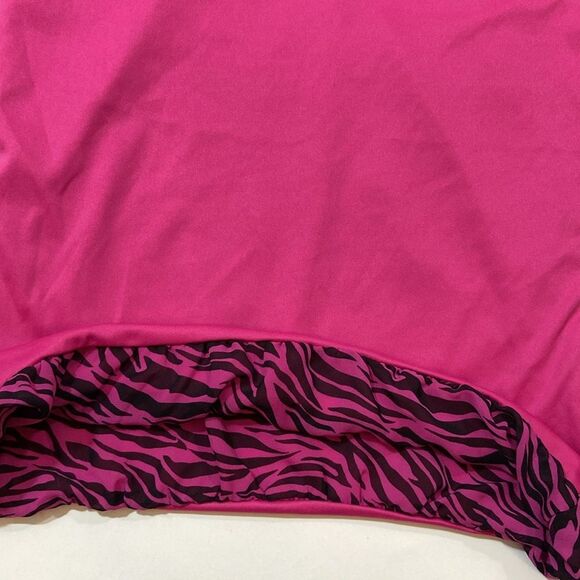 George Pink and Black Zebra Print Blouse with Decorative Detail Ws,Sz L (10-12) - Picture 7 of 9